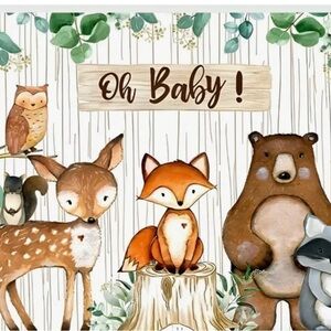 Woodland Animal Baby Shower Wall Decor/photo backdrop